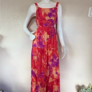 SO Tiered Side Cutout Maxi Dress Size  L